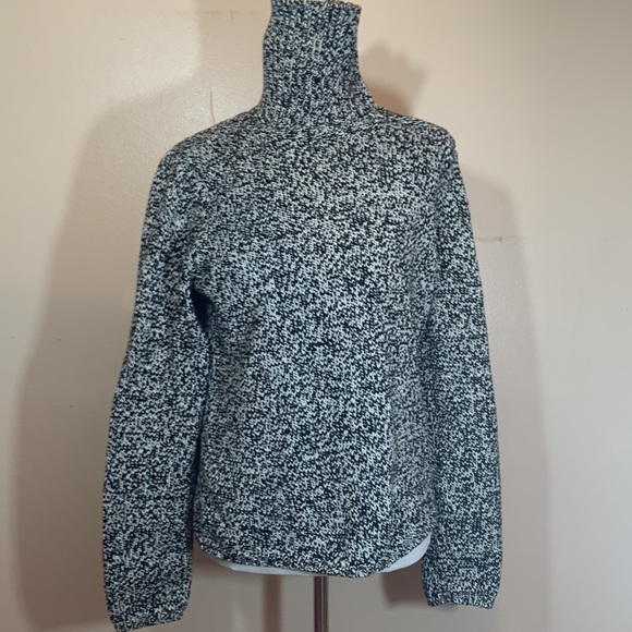 Jones New York Country Black/White Knit Convertible Turtle Neck - Picture 14 of 16